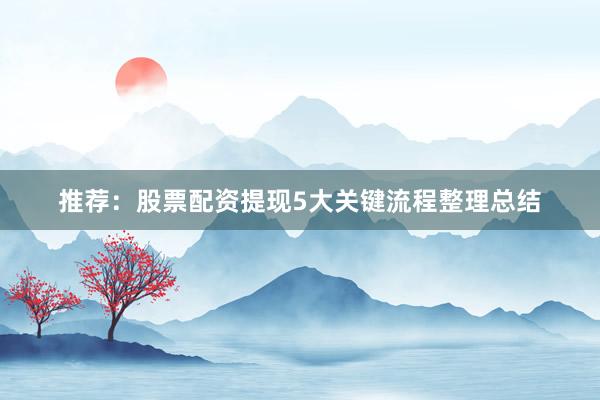 推荐：股票配资提现5大关键流程整理总结