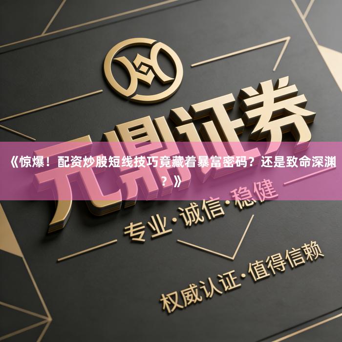 《惊爆！配资炒股短线技巧竟藏着暴富密码？还是致命深渊？》