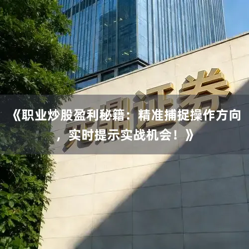 《职业炒股盈利秘籍：精准捕捉操作方向，实时提示实战机会！》