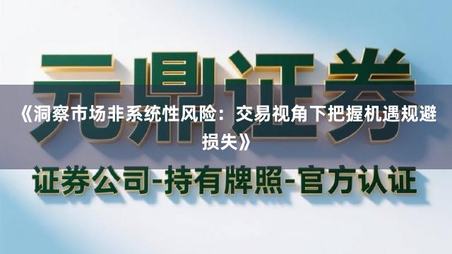 《洞察市场非系统性风险：交易视角下把握机遇规避损失》