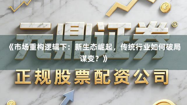 《市场重构逻辑下：新生态崛起，传统行业如何破局谋变？》